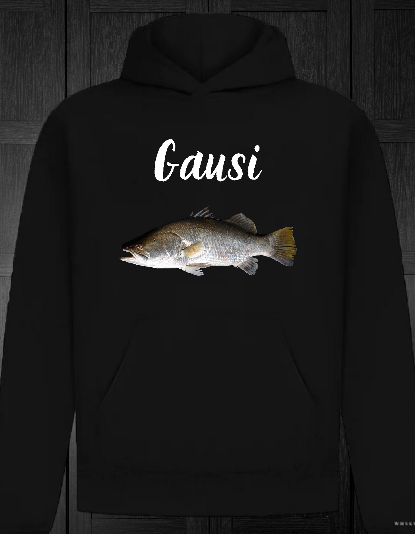 Gausi žuvį džemperis su kapišonu