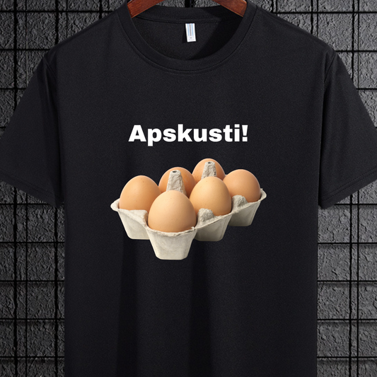 Apskusti kiaušiniai marškinėliai