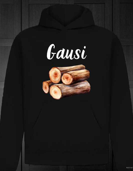 Gausi malkų džemperis su kapišonu