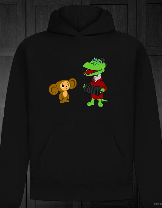 Cheburashka Džemperis su kapišonu