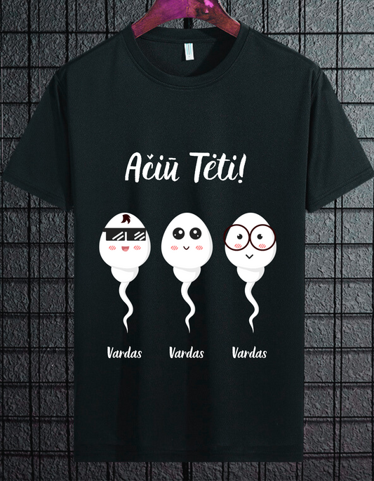 Ačiū tėti marškinėliai